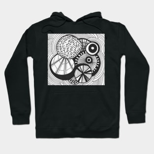 Circles and curves pattern Hoodie